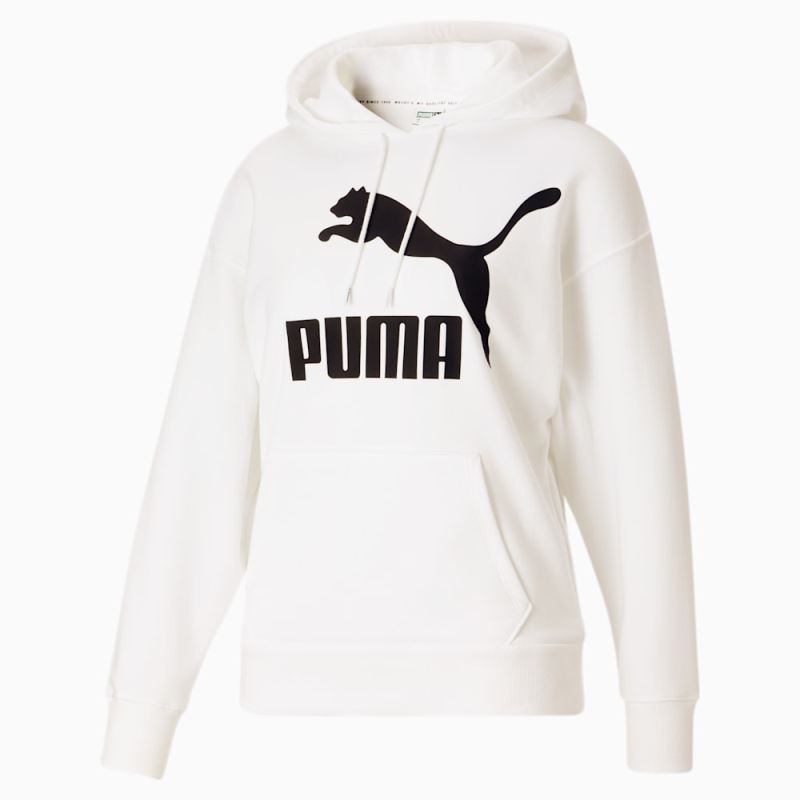 Puma | Women's Classics Logo Hoodie - White-Black