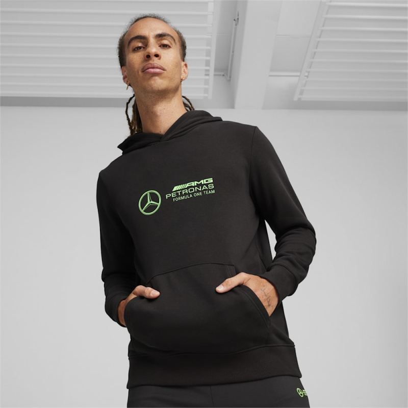 Puma | Men's Mercedes AMG-Petronas F1 Motorsport Hoodie - Black