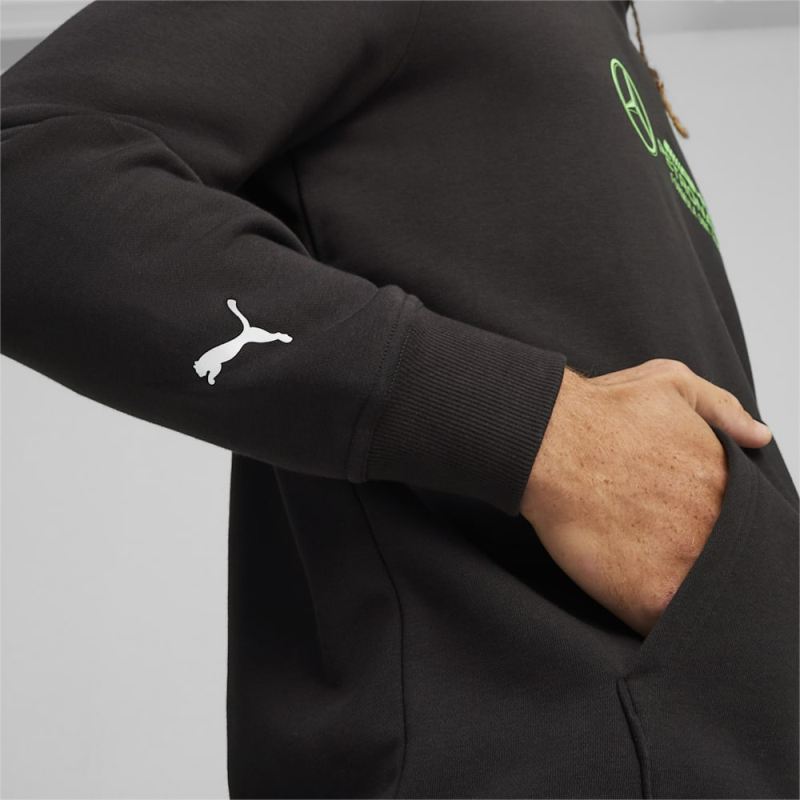 Puma | Men's Mercedes AMG-Petronas F1 Motorsport Hoodie - Black