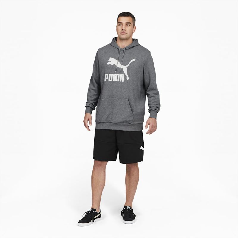 Puma | Men's Classics Logo Hoodie Big And Tall - Medium Gray Heather