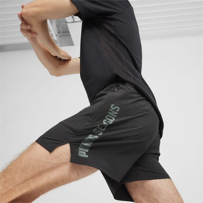 Puma | Men's SEASONS 5" Woven Shorts - Black