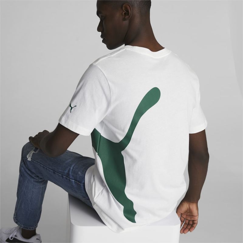 Puma | Men's Oversized Logo Tee - White