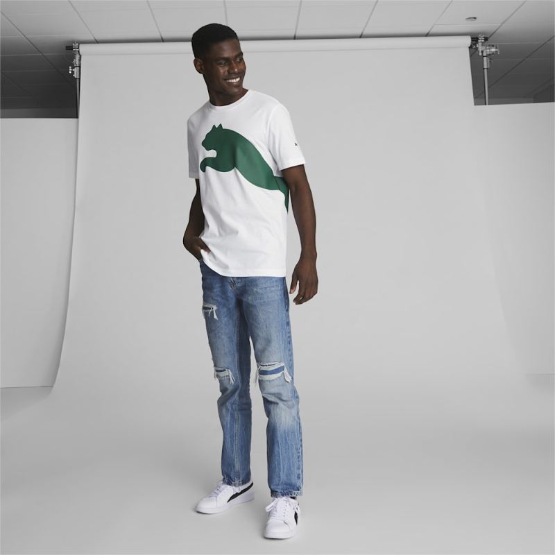 Puma | Men's Oversized Logo Tee - White