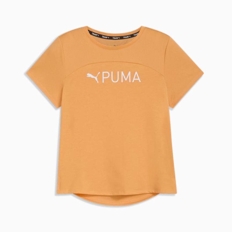 Puma | Women's FIT Ultrabreathe Training Tee - Clementine - Click Image to Close