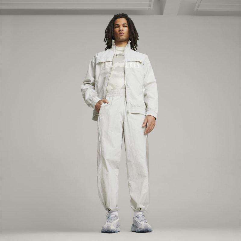 Puma | Men's x PLEASURES Track Pants - Glacial Gray