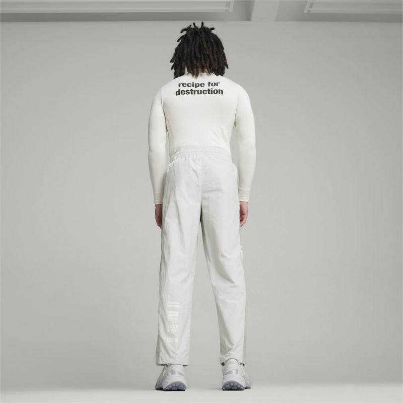 Puma | Men's x PLEASURES Track Pants - Glacial Gray