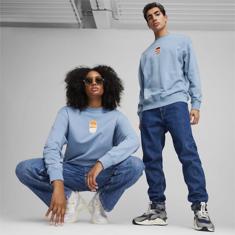 Puma | Men's DOWNTOWN 180 Sweatshirt - Zen Blue