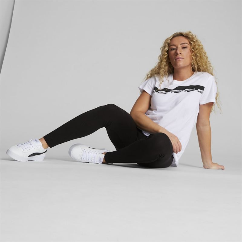 Puma | Women's Power Leggings - Black-White