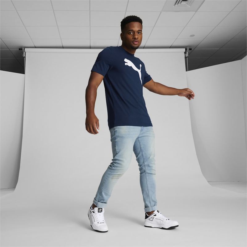 Puma | Men's Essentials Big Cat Tee - Navy