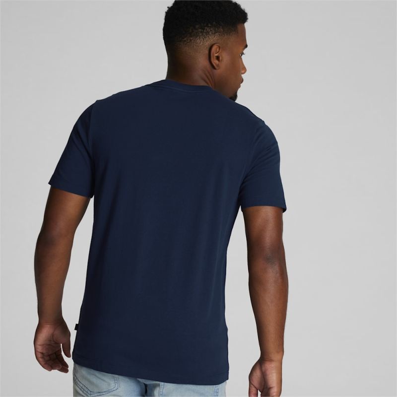 Puma | Men's Essentials Big Cat Tee - Navy