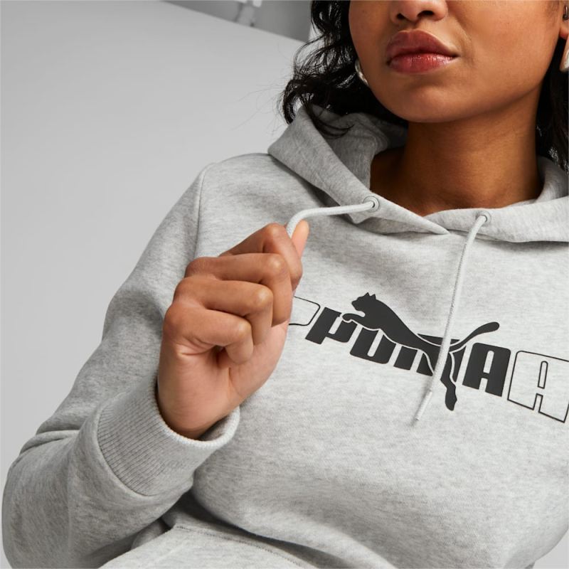 Puma | Women's ESS+ LOGO LAB Hoodie - Light Gray Heather