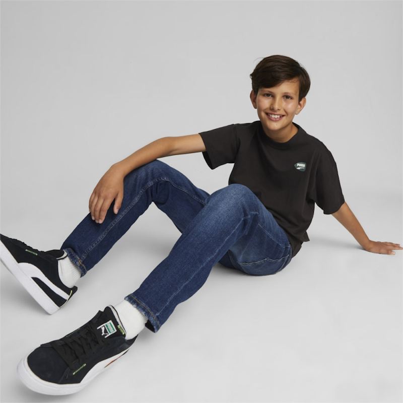 Puma | Boys Downtown Kids Graphic Tee - Black