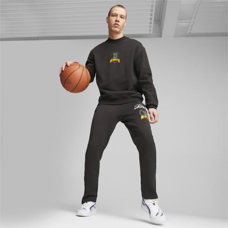 Puma | Men's Franchise Basketball Sweatshirt - Black