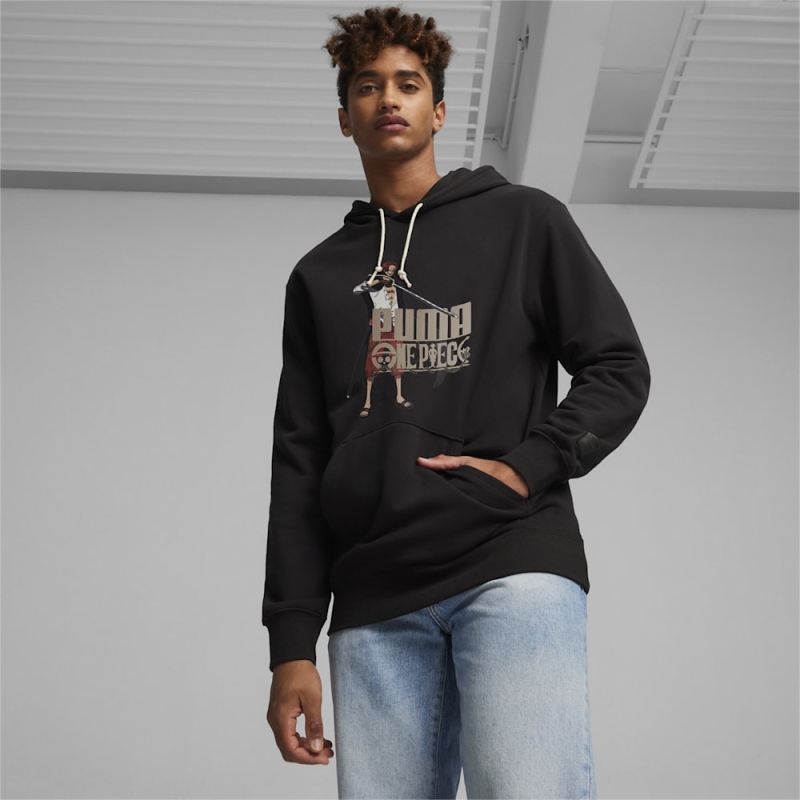 Puma | Men's x ONE PIECE Hoodie - Black