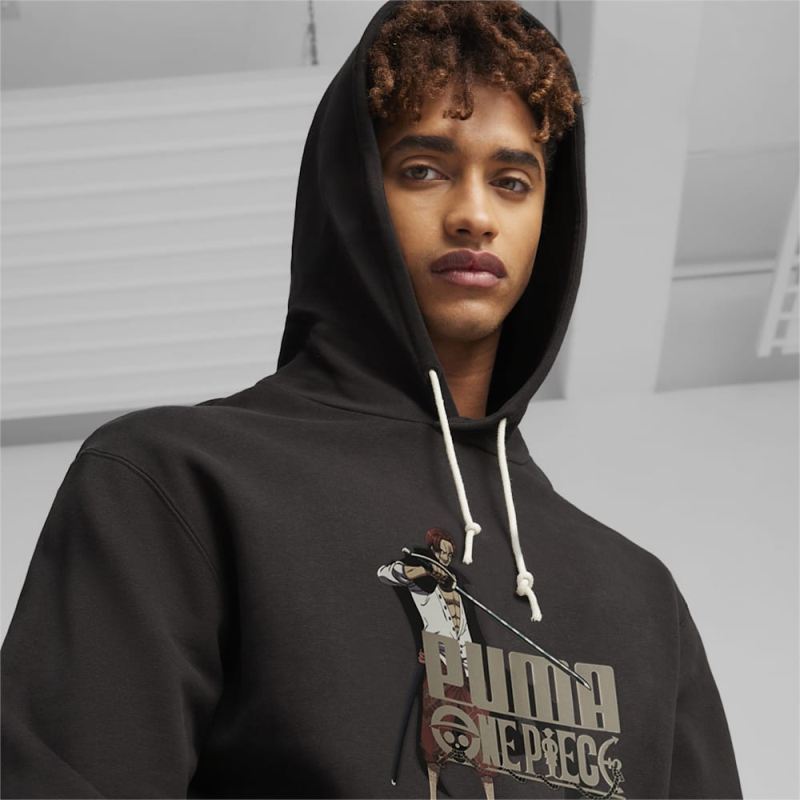 Puma | Men's x ONE PIECE Hoodie - Black