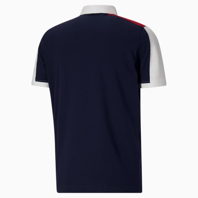 Puma | Men's Essential+ Block Polo - Navy