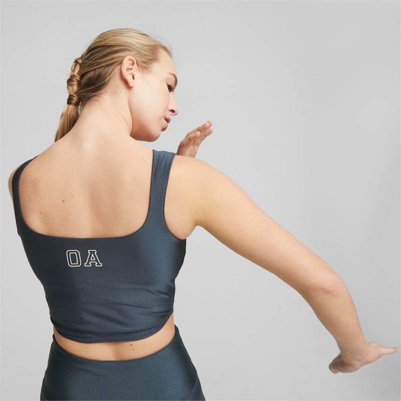 Puma | Women's x OLIVIA AMATO Training Crop Top - Dark Night