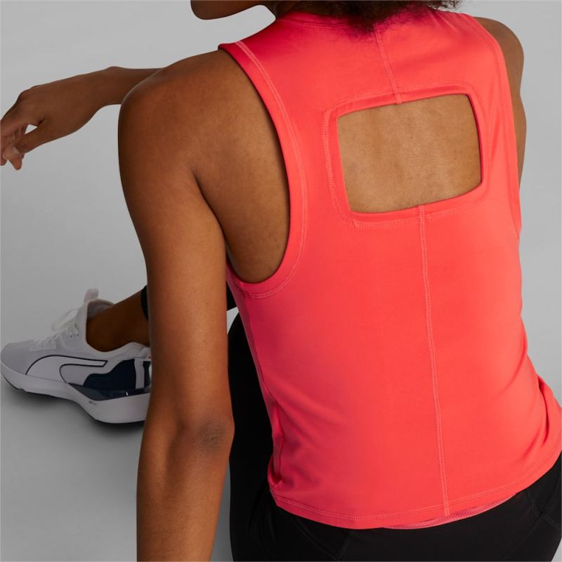 Puma | Women's x FIRST MILE Cropped Running Tank Top - Firelight