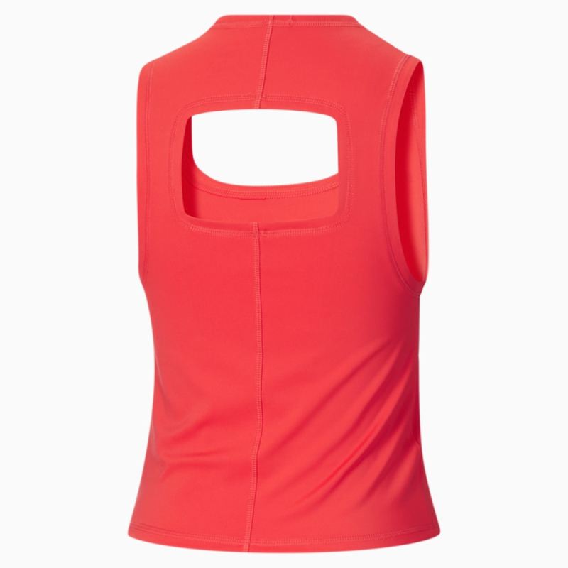 Puma | Women's x FIRST MILE Cropped Running Tank Top - Firelight