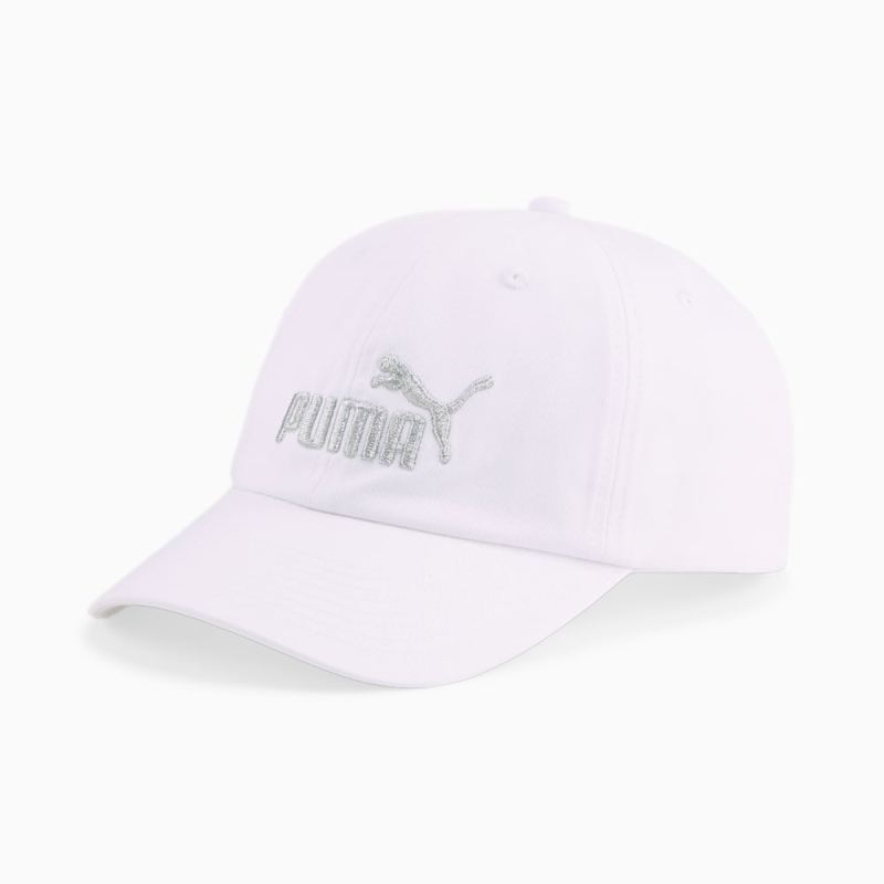 Puma | Women's Essentials No.1 Cap - White-Silver-Cat