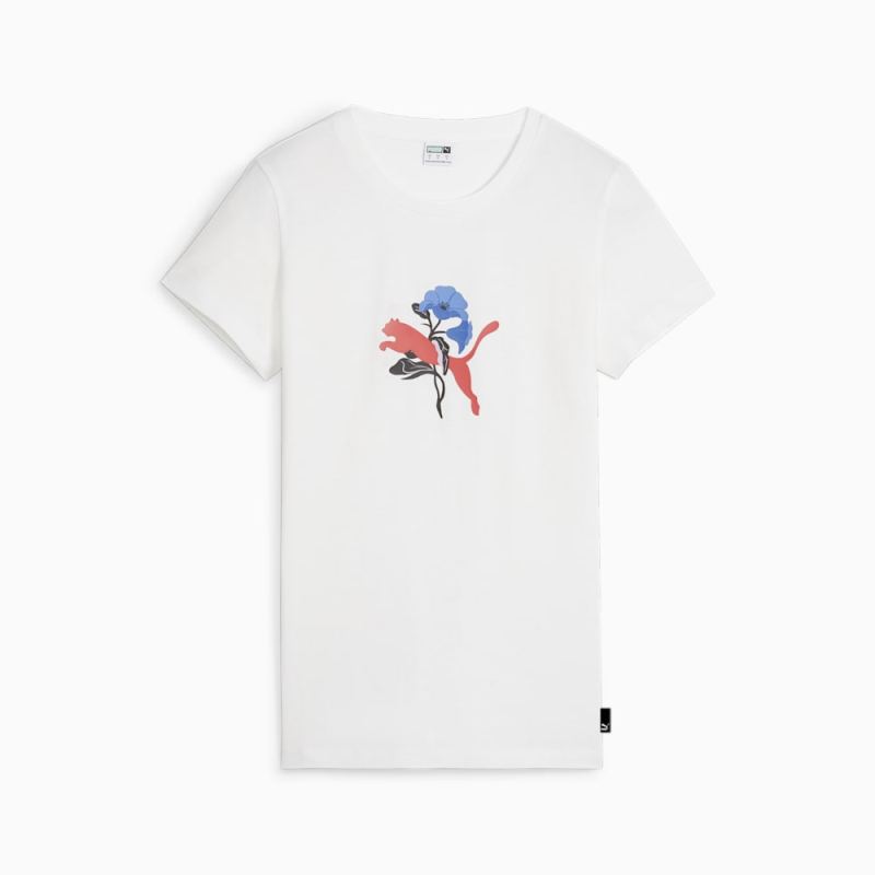 Puma | Women's GRAPHICS BLOSSOM DAY Tee - White