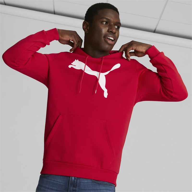 Puma | Men's Big Cat Logo Hoodie - For All Time Red - Click Image to Close