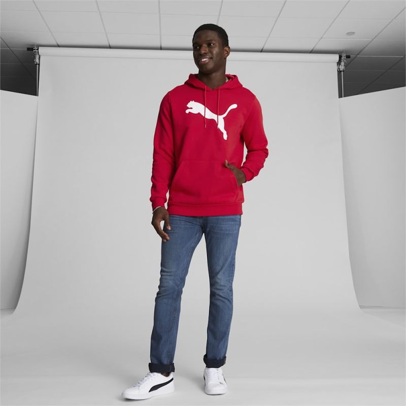 Puma | Men's Big Cat Logo Hoodie - For All Time Red