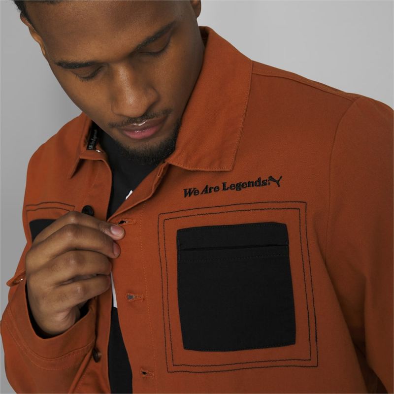 Puma | Men's We Are Legends WRK.WR Jacket - Warm Chestnut