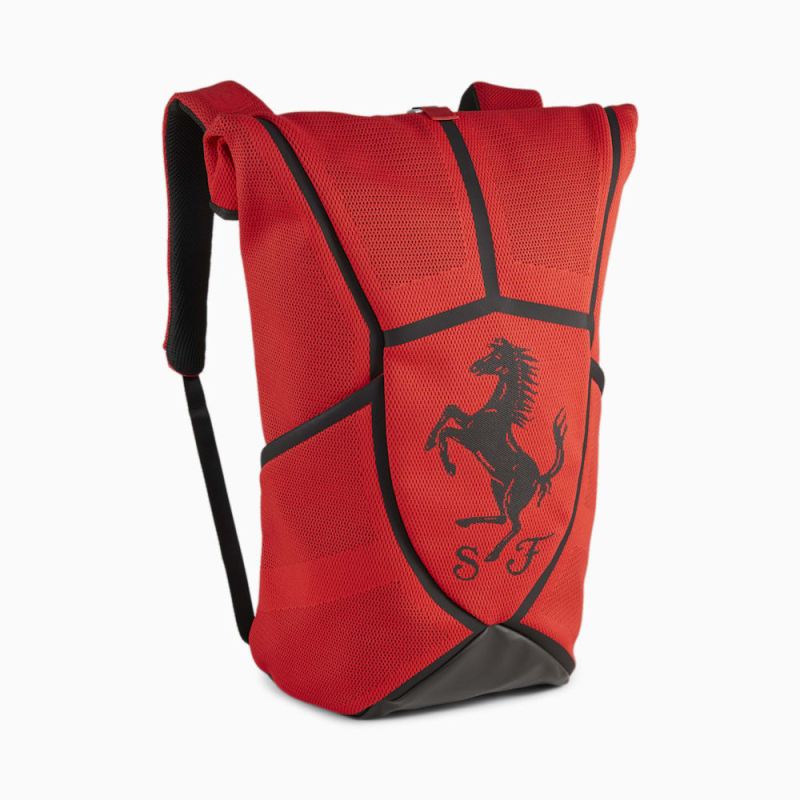 Puma | Women's Scuderia Ferrari Premium Backpack - Rosso Corsa - Click Image to Close