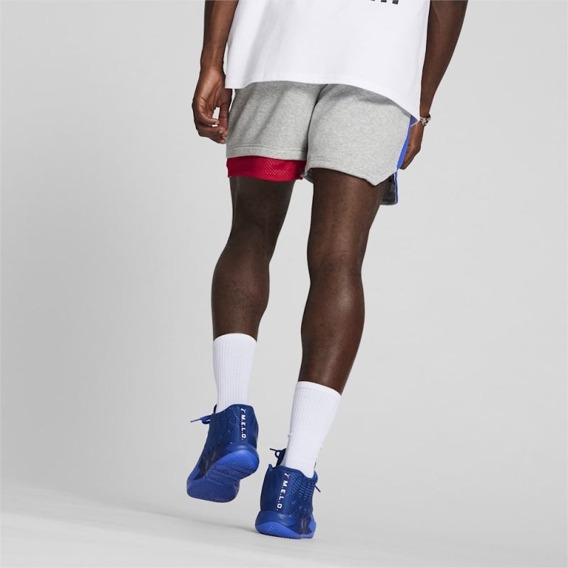 Puma | Men's x MELO Ralph Shorts - Light Gray Heather