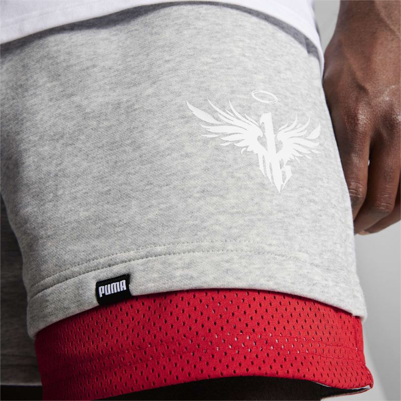 Puma | Men's x MELO Ralph Shorts - Light Gray Heather