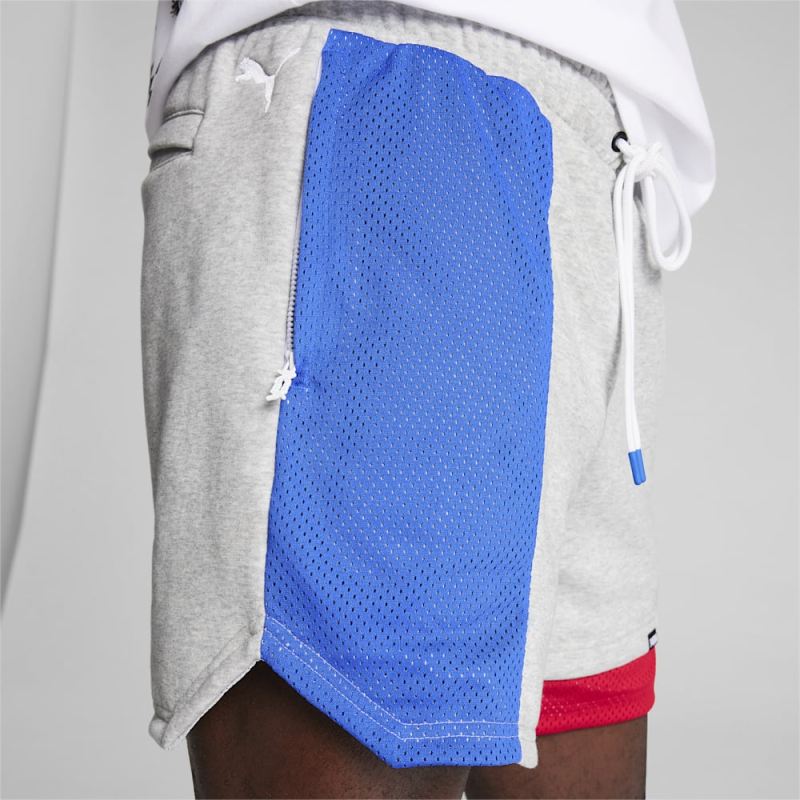 Puma | Men's x MELO Ralph Shorts - Light Gray Heather