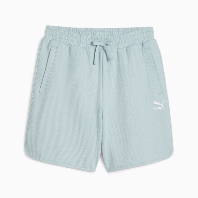 Puma | Men's CLASSICS Waffle Shorts - Turquoise Surf