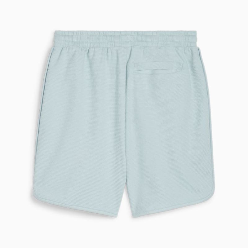 Puma | Men's CLASSICS Waffle Shorts - Turquoise Surf