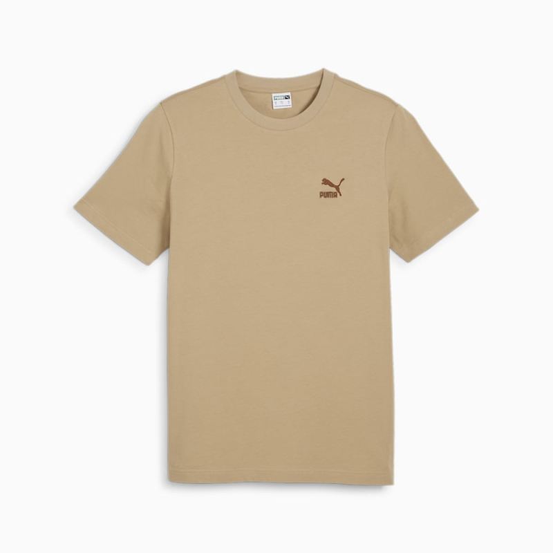 Puma | Men's CLASSICS Small Logo Tee - Prairie Tan