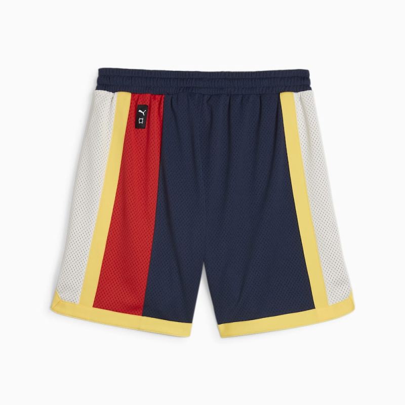 Puma | Men's SHOWTIME Puma | Men's HOOPS Basketball Mesh Shorts - Club Navy