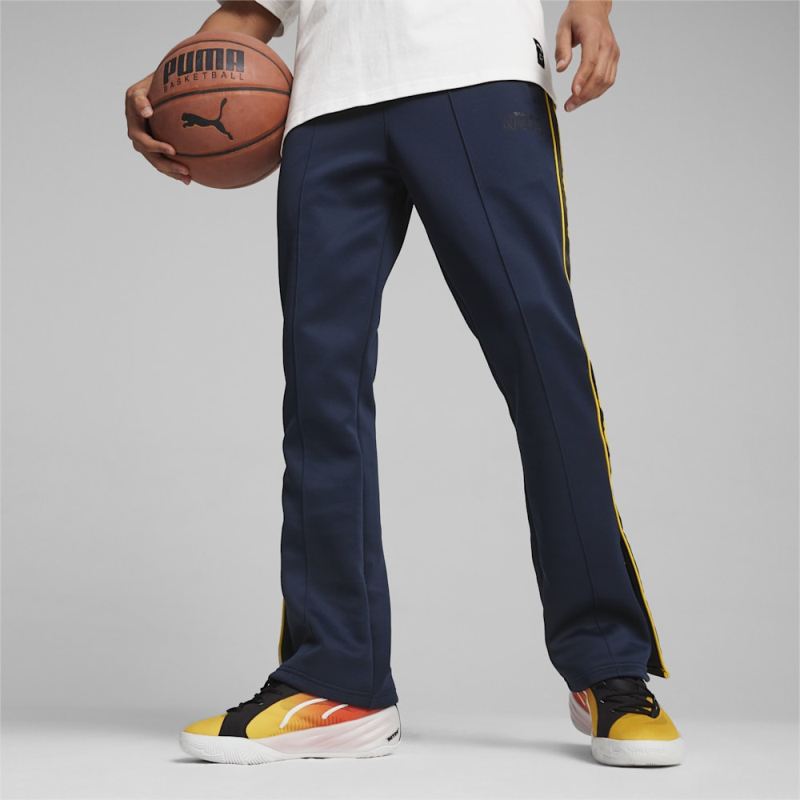 Puma | Men's SHOWTIME Puma | Men's HOOPS Basketball Double Knit Pants - Club Navy