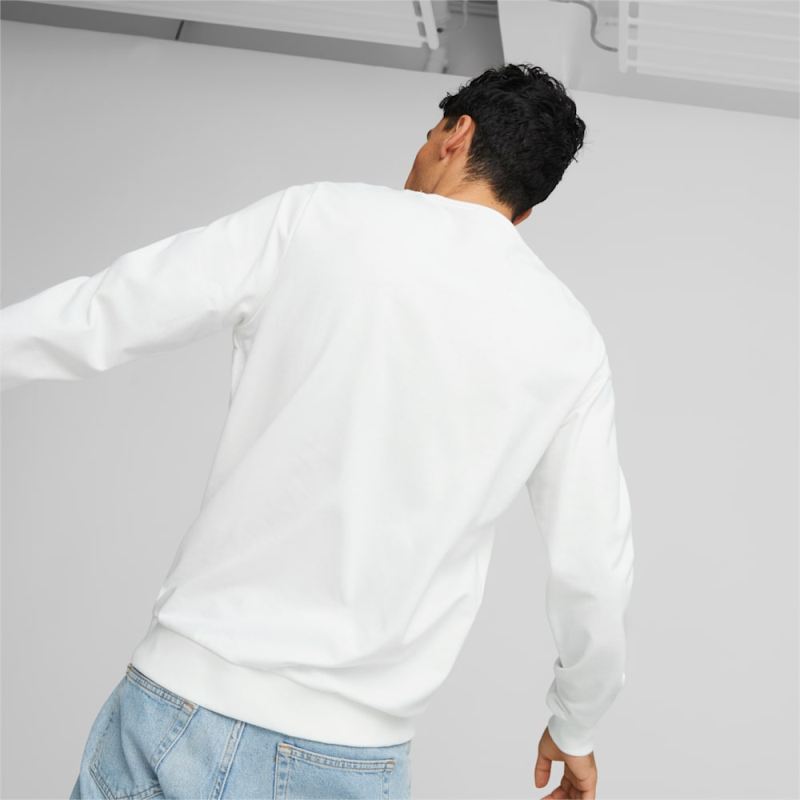 Puma | Men's Summer Splash Crew Neck Sweatshirt - White