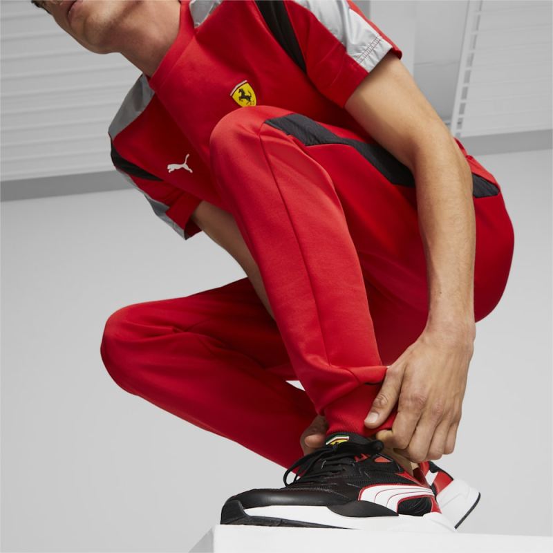 Puma | Men's Scuderia Ferrari Race MT7 Track Pants - Rosso Corsa