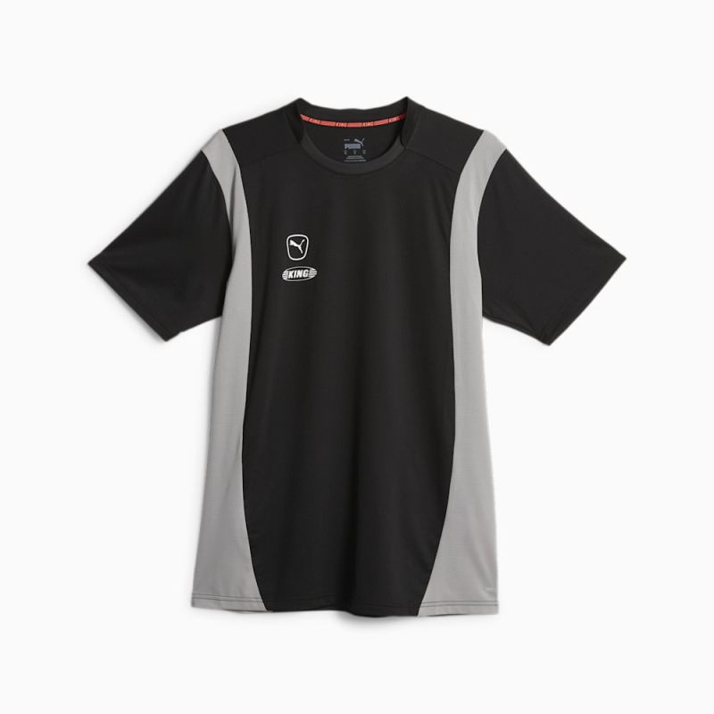 Puma | Men's KING Pro Jersey - Black-Concrete Gray