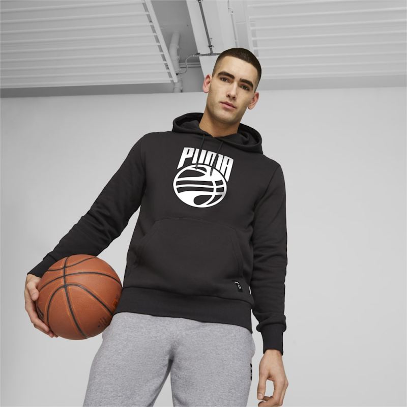 Puma | Men's Posterize Basketball Hoodie - Black