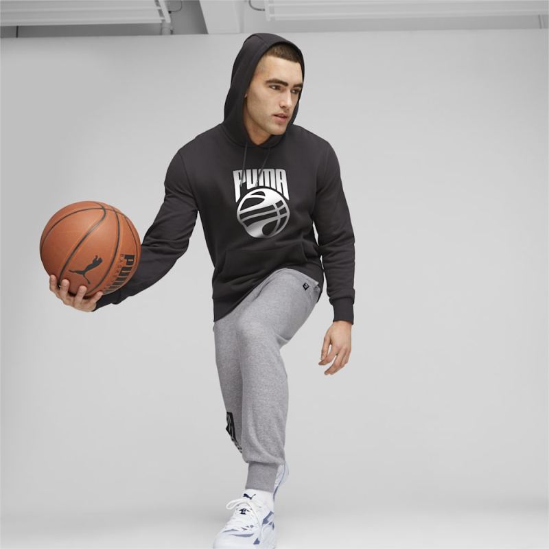 Puma | Men's Posterize Basketball Hoodie - Black