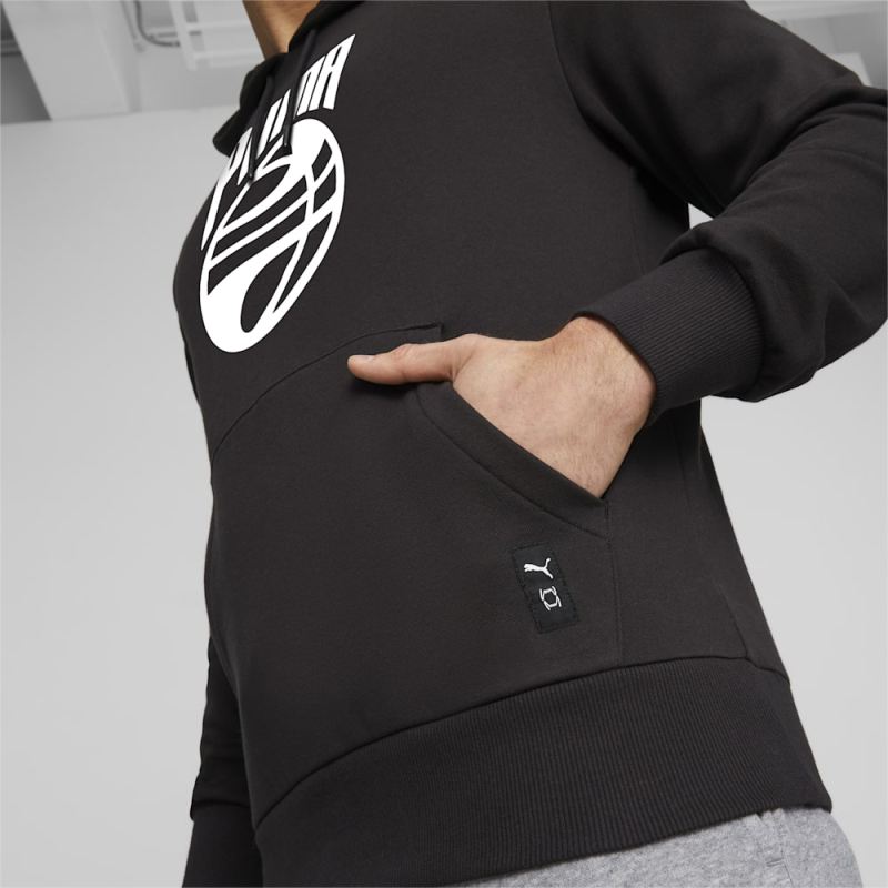 Puma | Men's Posterize Basketball Hoodie - Black