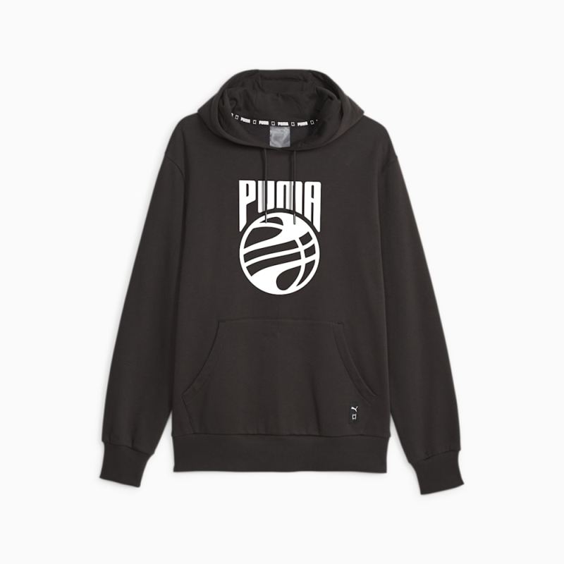 Puma | Men's Posterize Basketball Hoodie - Black