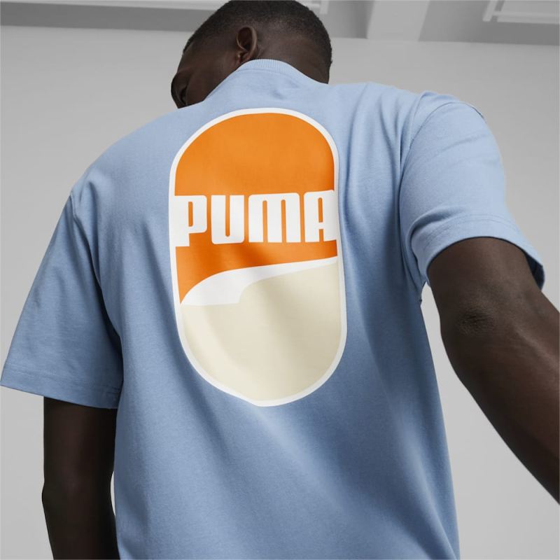 Puma | Men's DOWNTOWN 180 Logo Tee - Zen Blue