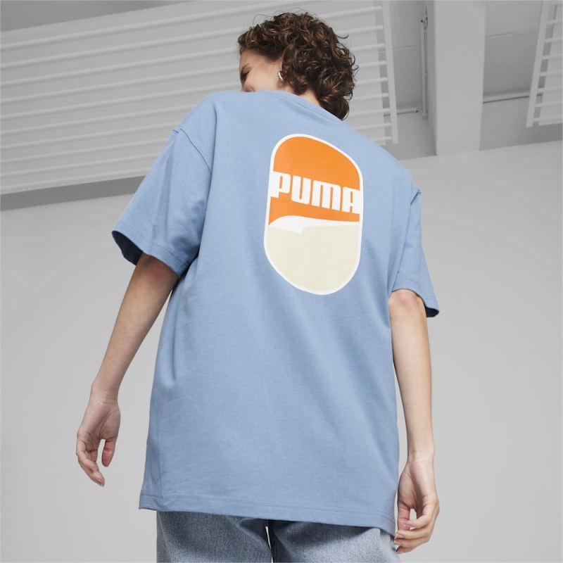 Puma | Men's DOWNTOWN 180 Logo Tee - Zen Blue