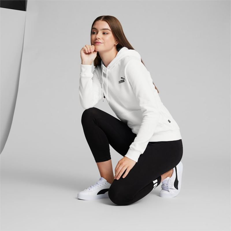 Puma | Women's Essentials Small Logo Hoodie - White