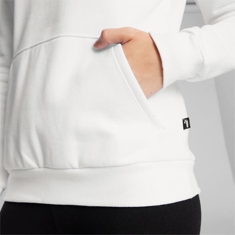 Puma | Women's Essentials Small Logo Hoodie - White