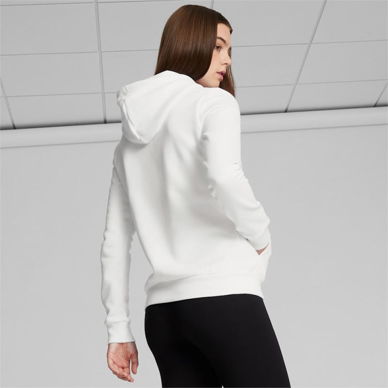 Puma | Women's Essentials Small Logo Hoodie - White