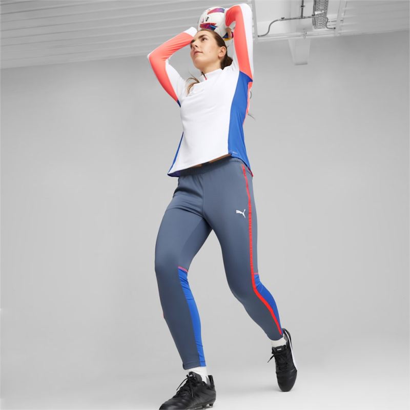 Puma | Women's individualBLAZE Soccer Training Pants - Inky Blue-Fire Orchid